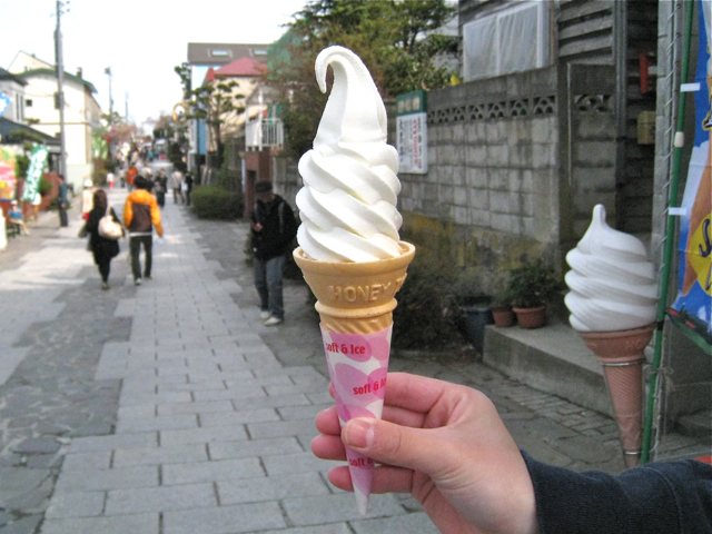 Have some delicious Soft serve ice cream in Hakodate