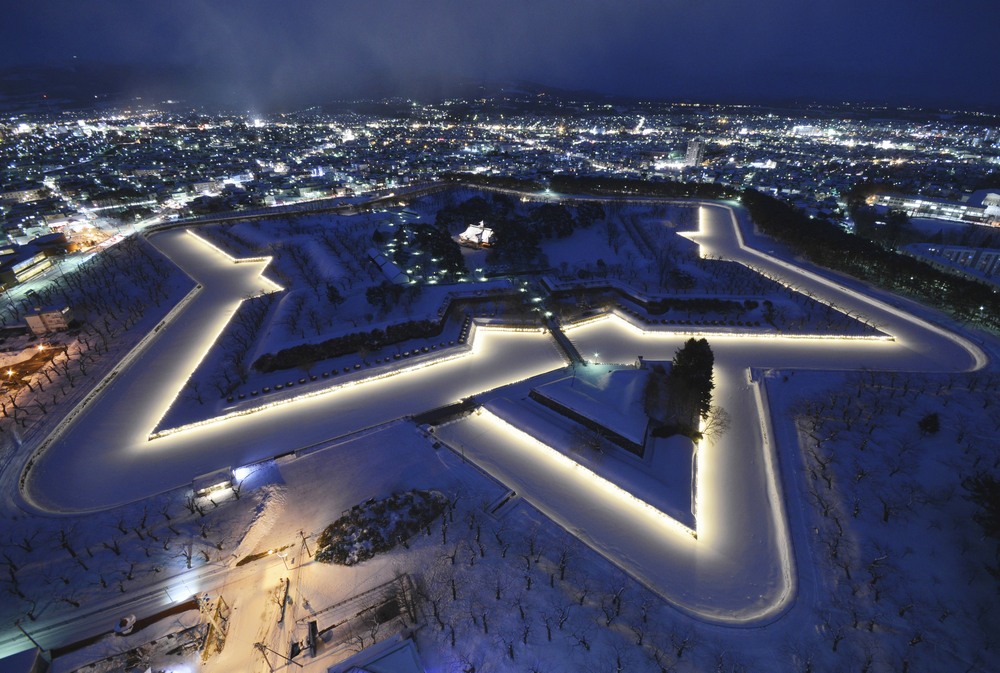 The star illumination of Goryokaku
